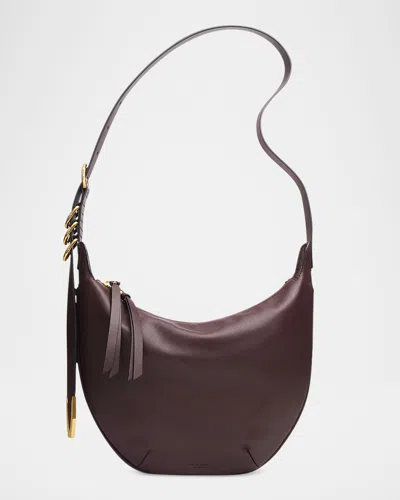 Rag & Bone Spire Mini Leather Hobo Bag In Black