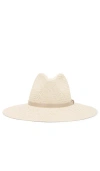 Rag & Bone Spire Wide Brim Straw Fedora In Ivory