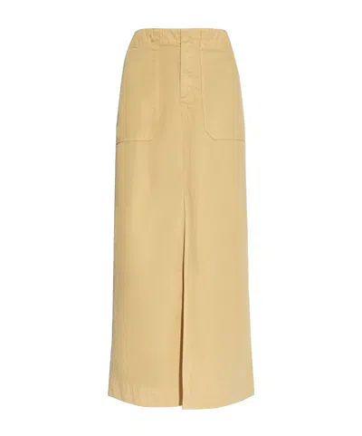 Rag & Bone Split Skirt In Beige