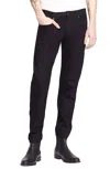 Rag & Bone Standard Issue 5 Pocket Style Distressed Jeans In Black In Blue