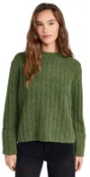 RAG & BONE STASSI CREW SWEATER GREEN