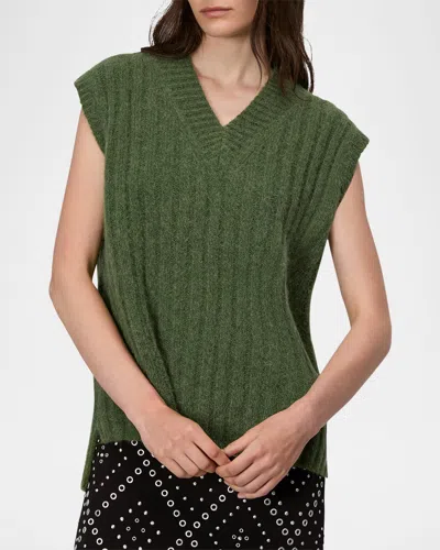 Rag & Bone Stassi Sweater Vest In Green