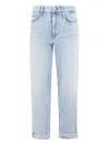 Rag & Bone Featherweight Baggy Dre Low Rise Boyfriend In Blau