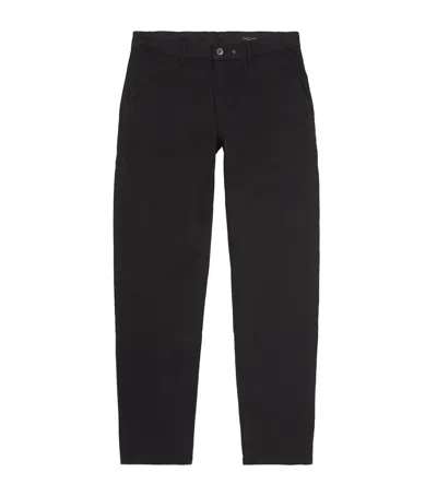 Rag & Bone Stretch-cotton Chinos In Black