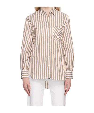Rag & Bone Striped Long-sleeve Shirt In White