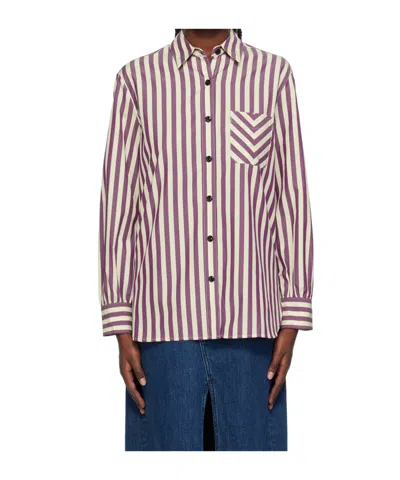 Rag & Bone Striped Long-sleeved Shirt In Multicolor