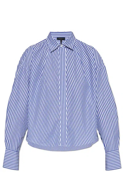Rag & Bone Striped Shirt In Blue