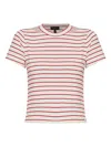 Rag & Bone Luca Striped Ribbed Baby Tee