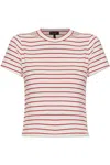 Rag & Bone Luca Striped Ribbed Baby Tee