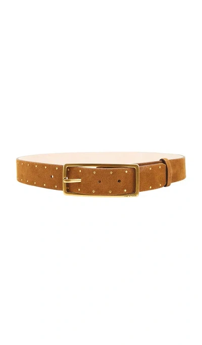 Rag & Bone Studded Rebound Belt In 브라운