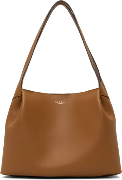 Rag & Bone Tan Slade Calf Leather Tote In Cog
