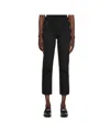 Rag & Bone Tapered Cotton Jeans In Black
