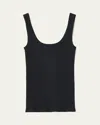 Rag & Bone Womens Lightweight Sleeveless Tank Top In Blk