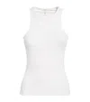 Rag & Bone The Essential Rib Tank Top In White