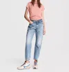 Rag & Bone The Garment Dye Cotton Jersey T-shirt In Mauved Out In Multi