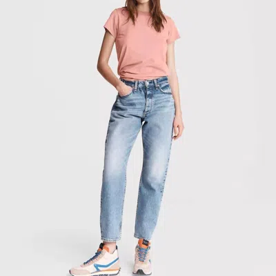 Rag & Bone The Garment Dye Cotton Jersey T-shirt In Mauved Out In Multi