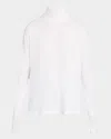 Rag & Bone The Knit Boxy Turtleneck Top In White
