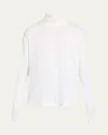Rag & Bone The Knit Boxy Turtleneck Top In White