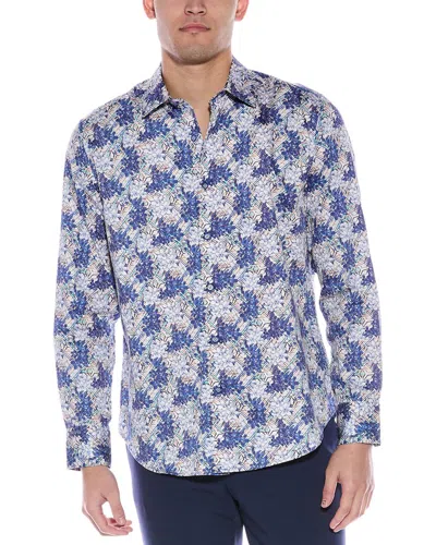 Rag & Bone The Slub V-neck Top In Blue