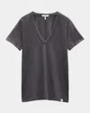 Rag & Bone The Slub Vee In Greystone