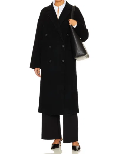 Rag & Bone Navy Thea Coat In Black