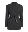 Rag & Bone Virginia Seersucker Blazer In Black