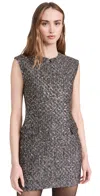 Rag & Bone Tina Linton Dress Silvermult In Silvermult