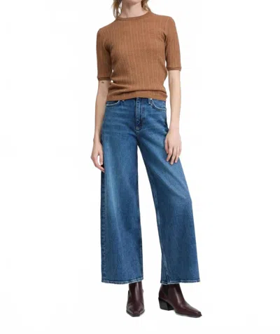 Rag & Bone Tina Merino Wool Crew Top In Camel
