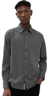 Rag & Bone Tomlin Stretch Dobby Shirt Dkgrey In Dkgrey