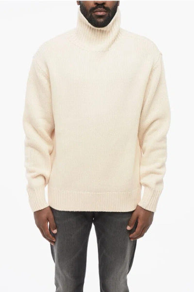 Rag & Bone Turtleneck Wool Pullover In Neutral