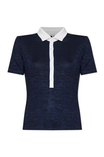 RAG & BONE TWO-TONE POLO TOP