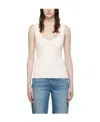 Rag & Bone Off-white Viscose Tank Top In White