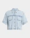 Rag & Bone Ultra Featherweight Abby Short-sleeve Top In Kierra