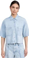 Rag & Bone Ultra Featherweight Abby Short-sleeve Top In Aliah