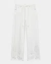 Rag & Bone Ultra Featherweight Phoebe Drawstring Embroidered Jeans
