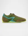 Rag & Bone Ultra Slim Retro Suede Runner Sneakers In Trfgrsd
