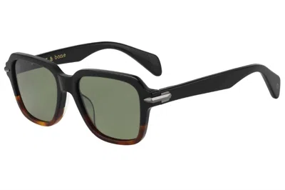 Rag & Bone Unisex Polarized Sunglasses In Black Havana