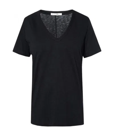Rag & Bone V-collar T-shirt In Black