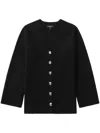 Rag & Bone Bridget Long V-neck Cardigan In Schwarz