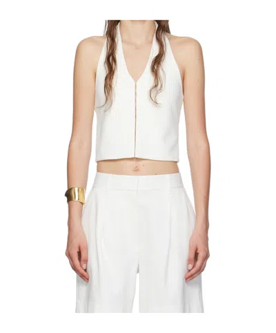 Rag & Bone V-neck Vest In White