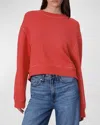 Rag & Bone Vintage Cotton-terry Crewneck Sweatshirt In Red