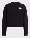 Rag & Bone Vintage Disco Crewneck Sweatshirt In Blackmult