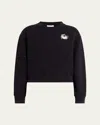 Rag & Bone Vintage Disco Crewneck Sweatshirt In Blackmult