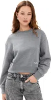 Rag & Bone Vintage Terry Sweatshirt Hthrgry In Hthrgry
