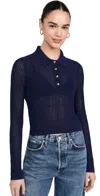 Rag & Bone Dahlia Blouse In Indigo