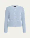 Rag & Bone Viola Open-knit Cardigan In Ltblue