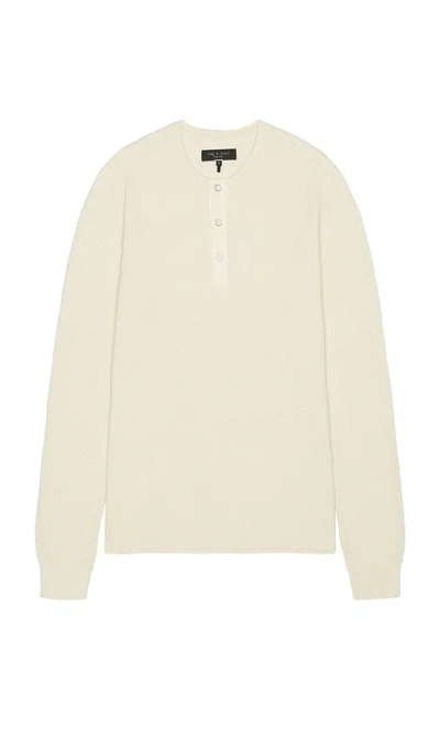 Rag & Bone Henley-shirt In Cream