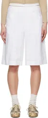 Rag & Bone Banks Linen-blend Shorts In White