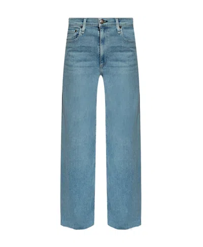 Rag & Bone Whitney Sophie High-rise Wide-leg Jeans In Blue