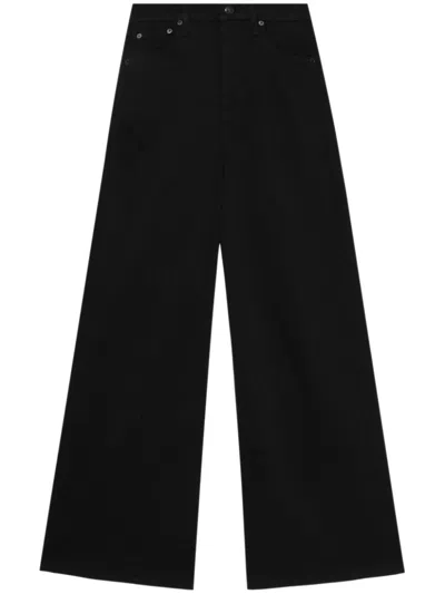 Rag & Bone Wide-leg Jeans In Black